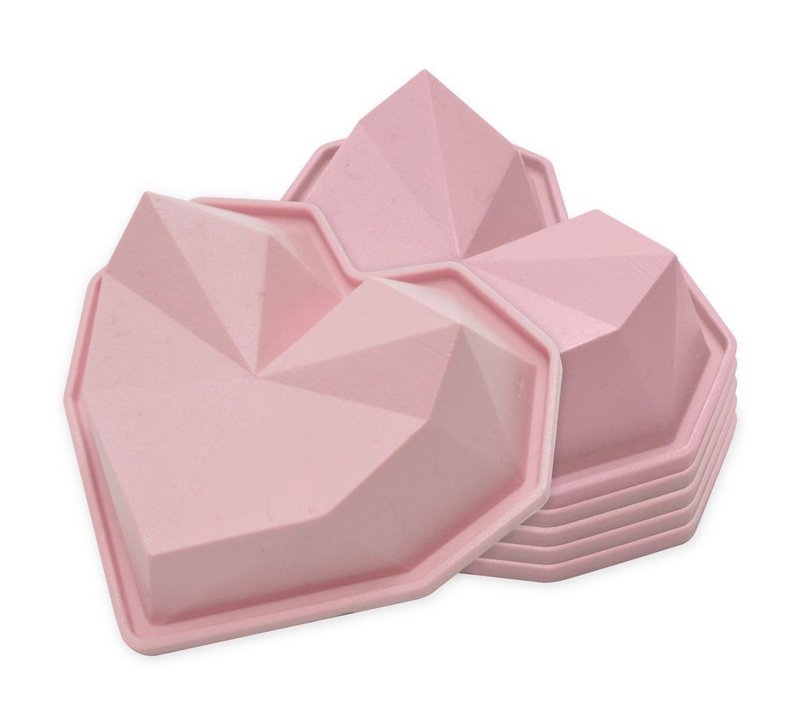Scrap Cooking Silikonform Diamantherzen 