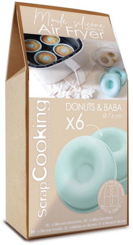 Scrap Cooking Backform für Heissluftfritteuse Donuts 