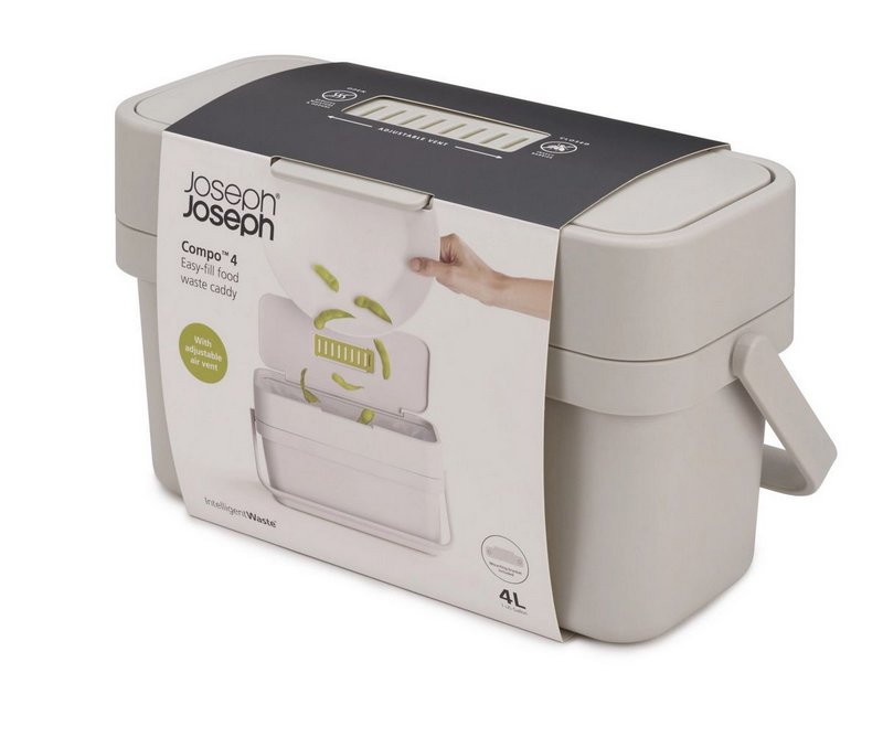 Joseph Joseph Compo 4l Kompostbehälter sand 18x29.6 12.9cm 