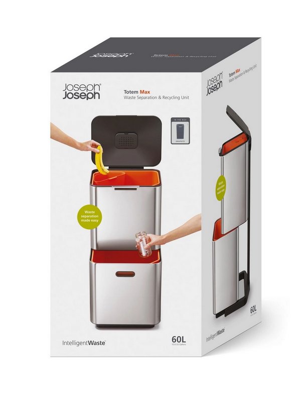 JosephJoseph Totem Max 60L edelstahl 