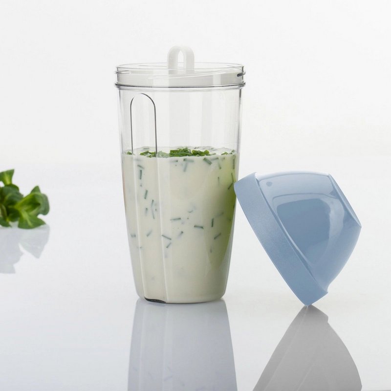 Westmark Schüttelbecher 0.5l blau 