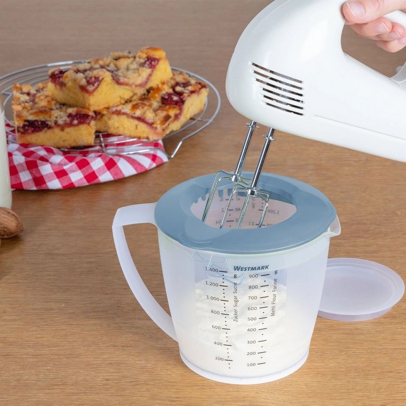 Westmark Rührbecher mit Deckel Helena 1.4l blau 