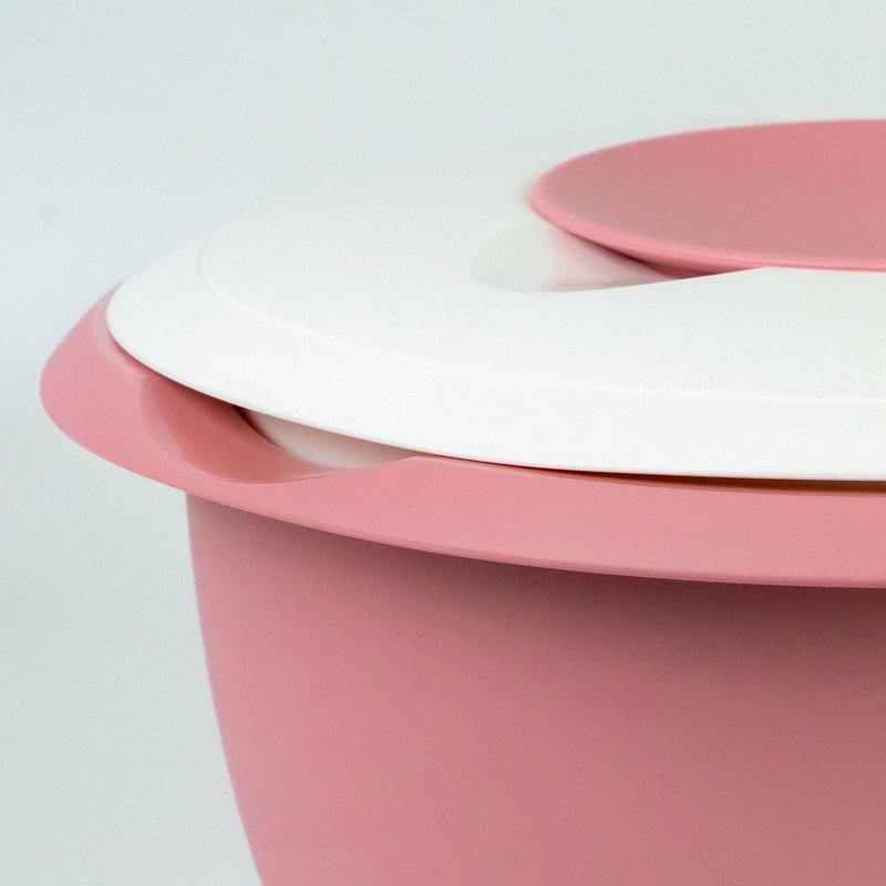 Westmark Rührschüssel mit Spritzschutz 3.5l rosa 