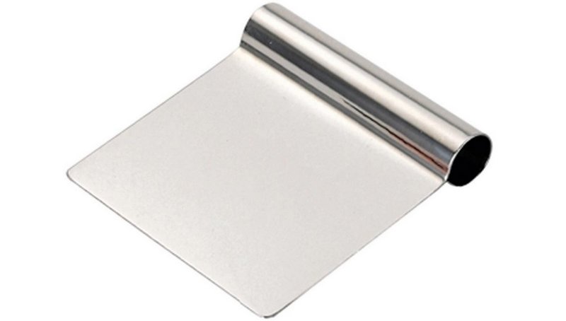 de Buyer Teigspachtel gerade 12x9cm Edelstahl 