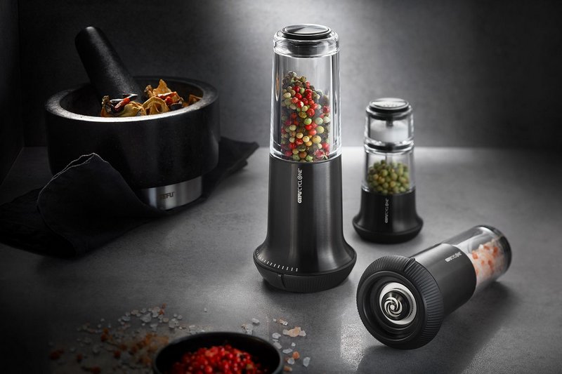 GEFU Salz- oder Pfeffermühle X-PLOSION® L schwarz 