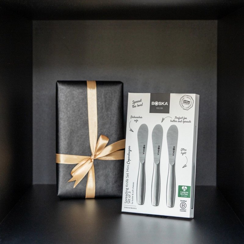 Boska Streichmesser-Set Copenhagen silber Edelstahl 