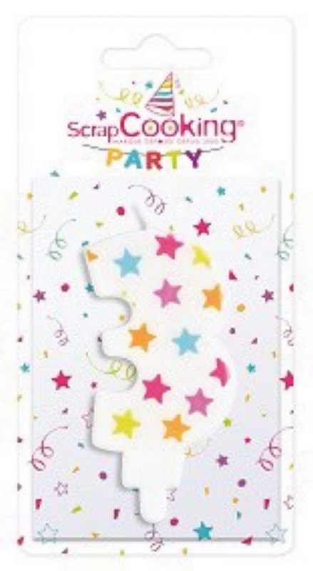 Scrap Cooking Kerze Nummer 3 