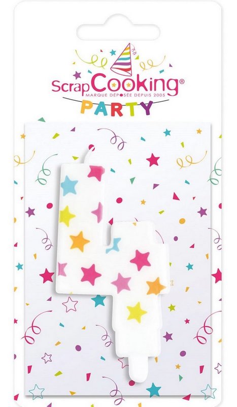 Scrap Cooking Kerze Nummer 4 