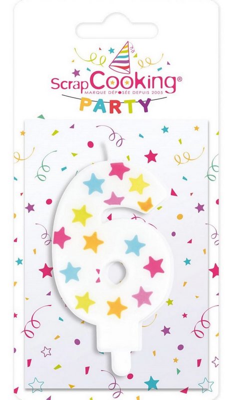 Scrap Cooking Kerze Nummer 6 