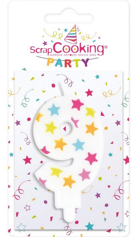 Scrap Cooking Kerze Nummer 9 
