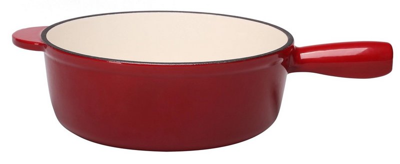 Nouvel Switzerland Caquelon Gusseisen 24cm rot 