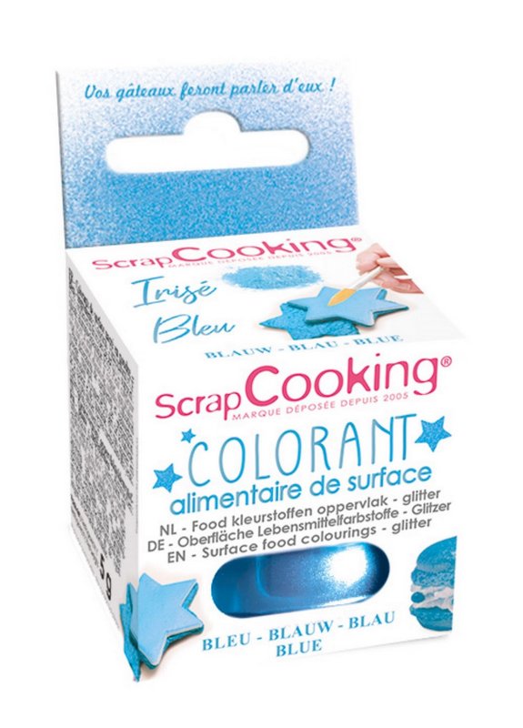 Scrap Cooking Farbpulver irisierend blau 