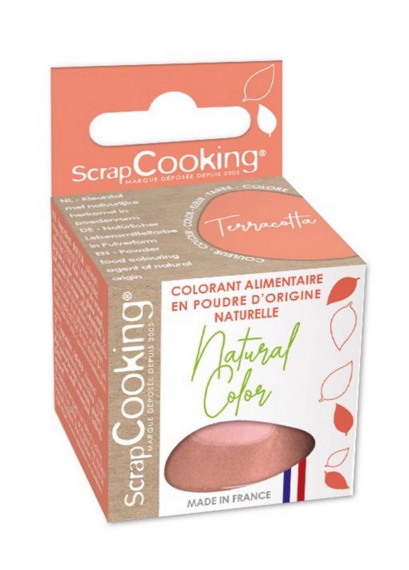 Scrap Cooking Lebensmittelfarbe natürlich Pulver terracotta 10g 