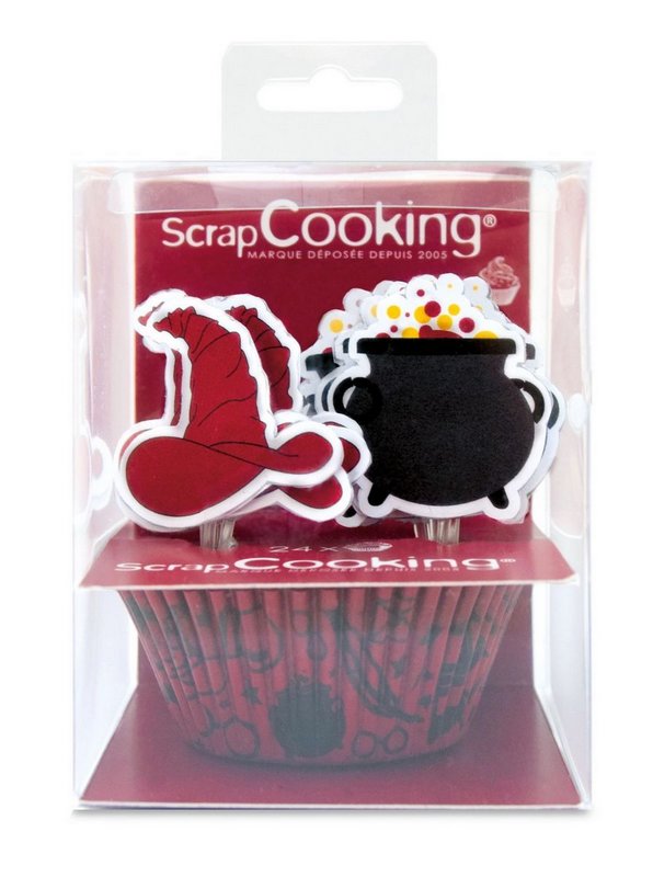Scrap Cooking Cupcakesförmchen und Cake Toppers Zauberei 
