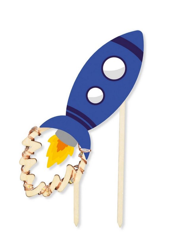 Scrap Cooking Cake Topper mit LED-Beleuchtung Weltall 