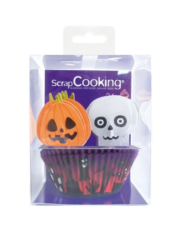 Scrap Cooking Muffinförmchen und Toppers Halloween 