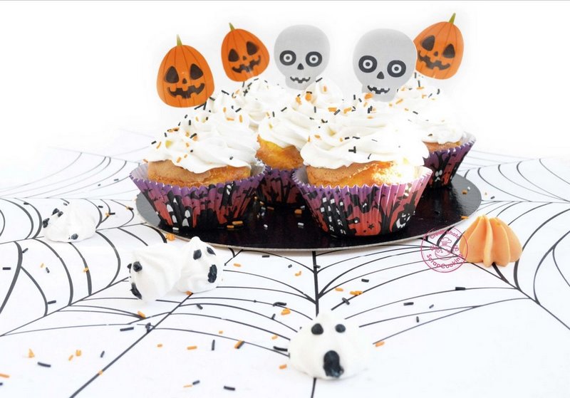 Scrap Cooking Muffinförmchen und Toppers Halloween 