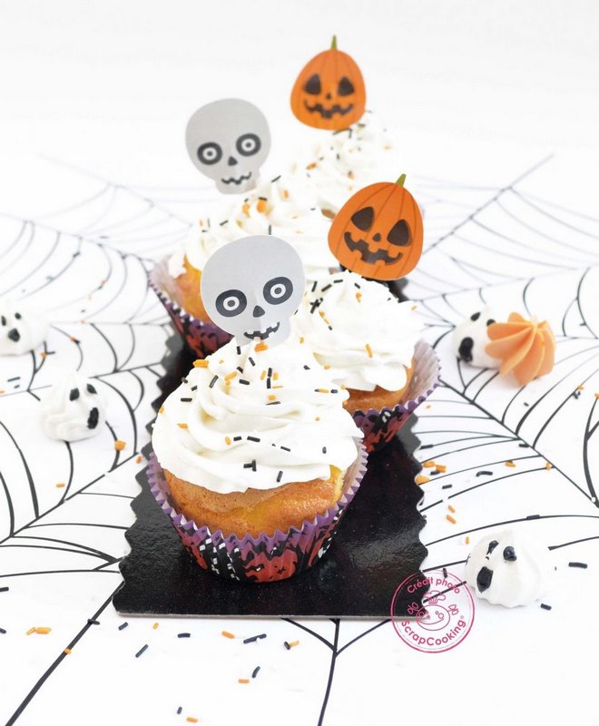 Scrap Cooking Muffinförmchen und Toppers Halloween 