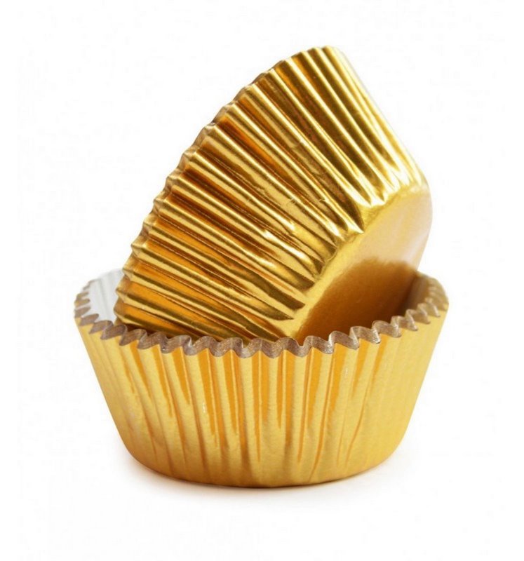 Scrap Cooking Cupcake Formen gold 