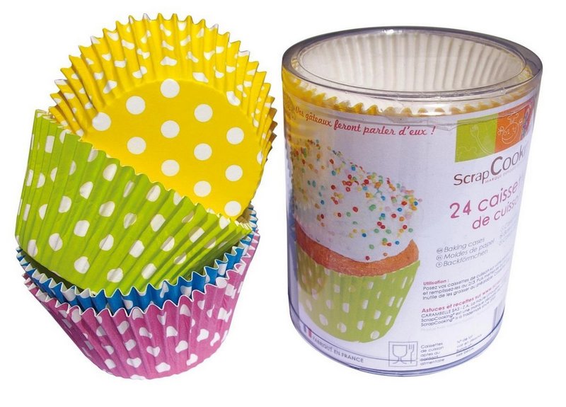 Scrap Cooking Muffin Papierförmchen Punkte 