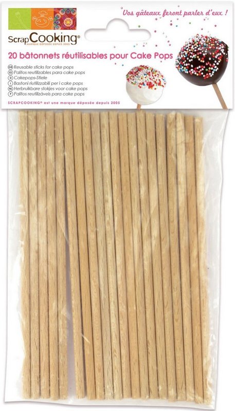 Scrap Cooking 20 Sticks für Pop Cakes 