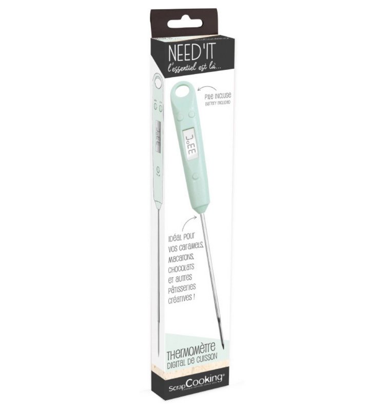 Scrap Cooking Lebensmittel Thermometer inkl. Batterie 