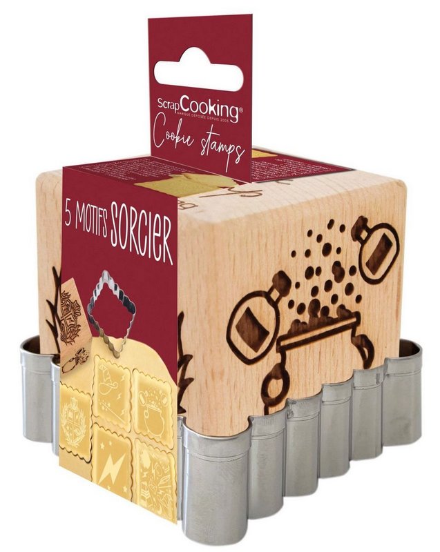 Scrap Cooking Cookie Stamp Würfelstempel u. Ausstecher Zauberei 