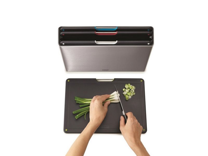 JosephJoseph Schneidebrett Folio Steel Edelstahl 