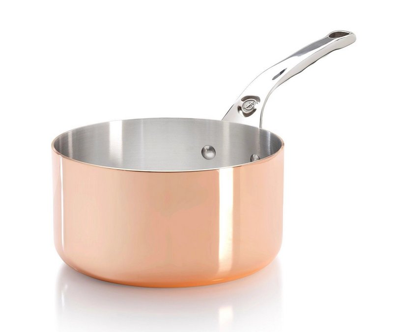de Buyer Prima Matera Stielkasserolle 18cm Kupfer Edelstahl Induktion 