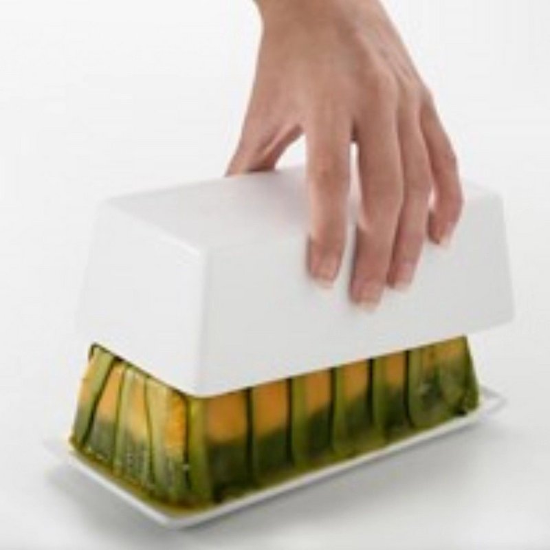 Revol Terrine mit Deckel Tablett, 24x11x7cm, weiss 