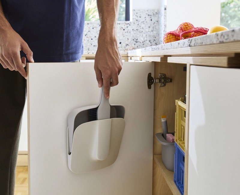 JosephJoseph Kehrschaufel CleanTech mit Handbesen 