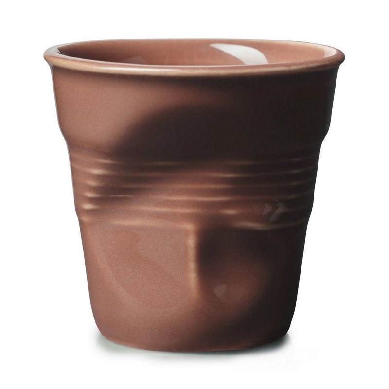 Revol Froisse Knitterbecher Espresso 8cl verbrannte erde 