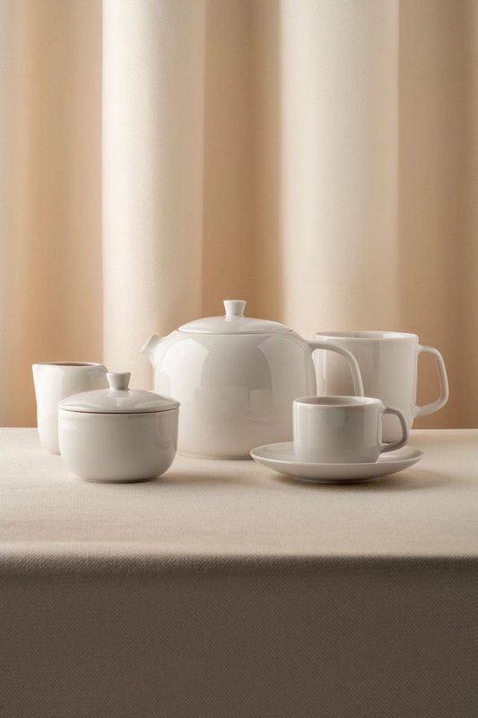 Revol Madeleine Zuckerdose D9cm H7.4cm 15cl alabaster weiss 
