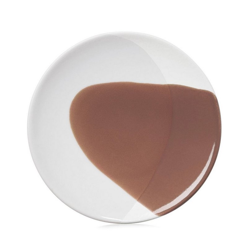 Revol Confluence Dessertteller D21.5cm cognac alabaster weiss 