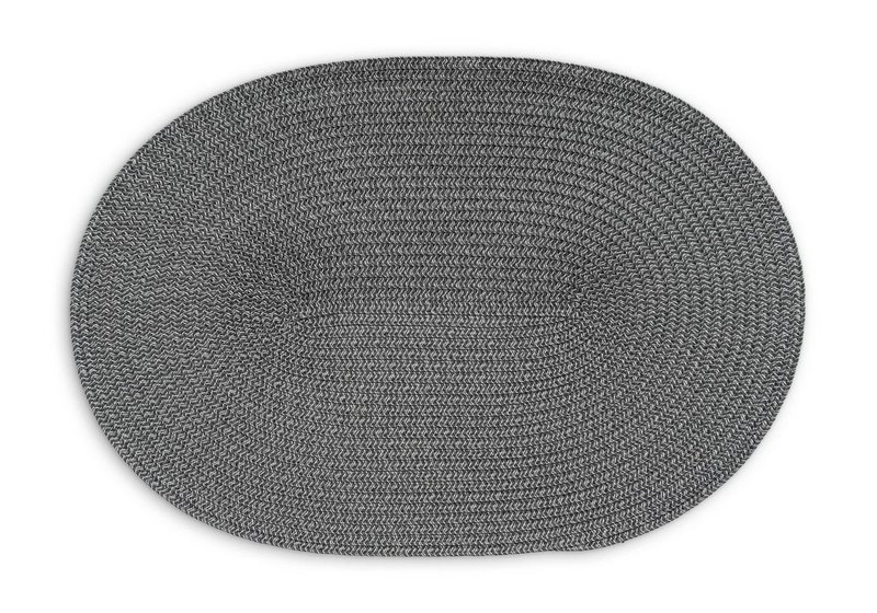 Continenta Tischset oval dunkelgrau 