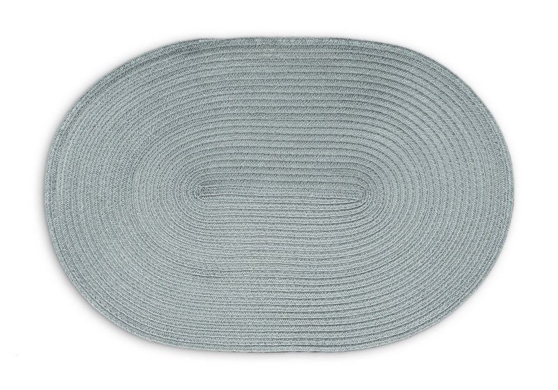 Continenta Tischset oval graublau 