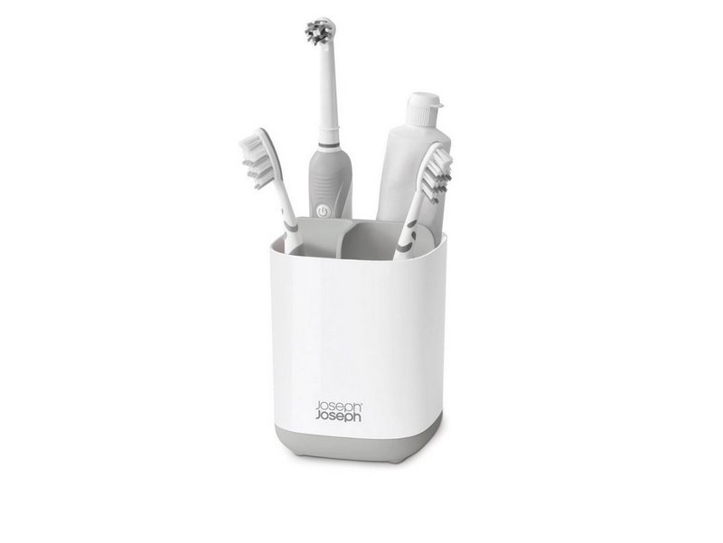 JosephJoseph Zahnbürstenhalter EasyStore weiss grau 