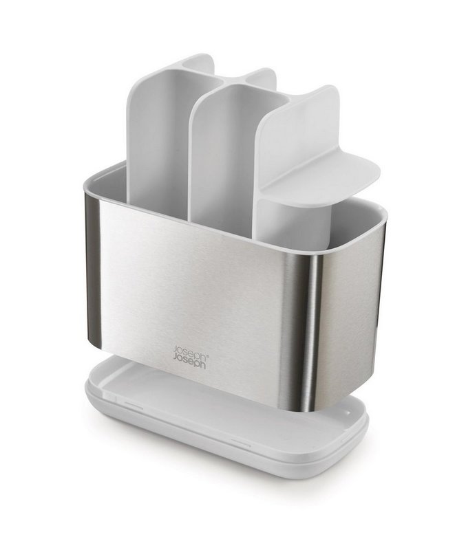 JosephJoseph Zahnbürstenhalter EasyStore Steel Gross Weiss 