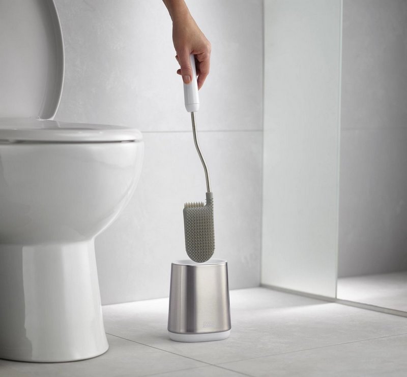 Joseph Joseph Flex Lite Edelstahl-WC-Bürste 