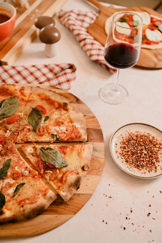 teakhaus Servierbrett Canoe Pizza M mit Griff 