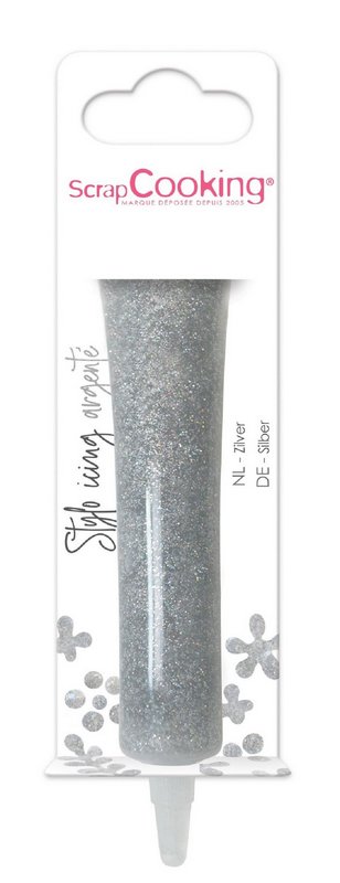 Scrap Cooking Zuckerguss Stift Icing silber 