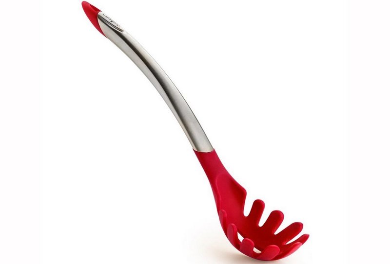 Cuisipro Spaghettilöffel 31cm Edelstahl-Kunststoff rot 