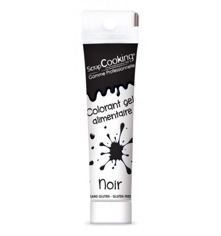 Scrap Cooking Lebensmittelfarbe Gel schwarz 20g 
