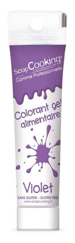Scrap Cooking Lebensmittelfarbe Gel violett 20g 