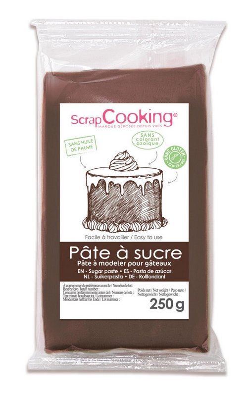 Scrap Cooking Zuckerpaste braun 