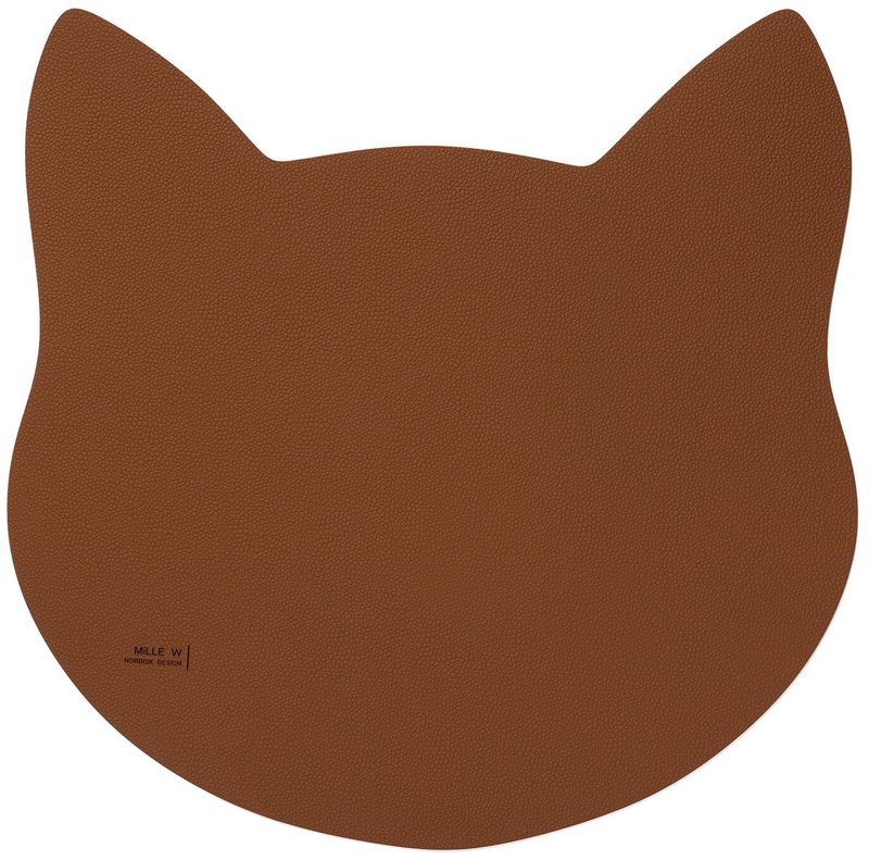 MiLLE W Napfunterlage Katze L cognac 