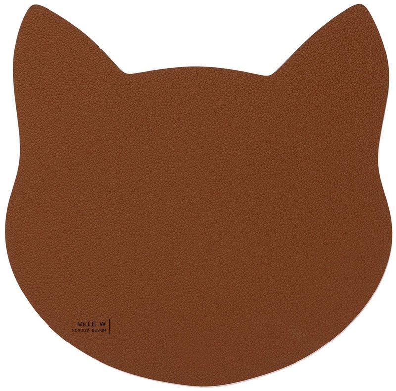 MiLLE W Napfunterlage Katze M cognac 