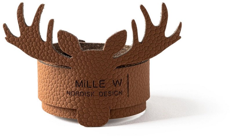 MiLLE W Serviettenring Elch cognac 