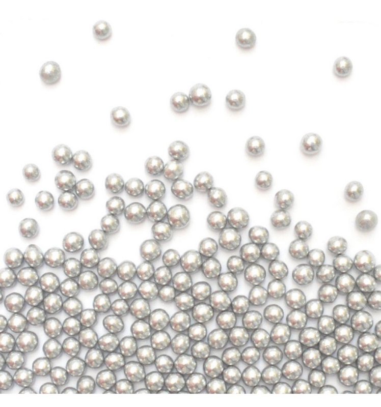 Scrap Cooking Zuckerstreusel Perlen silber 