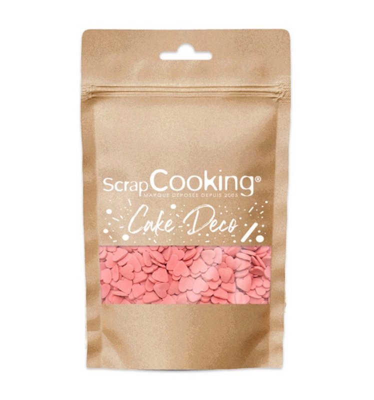Scrap Cooking Zuckerstreusel Herzen rot 